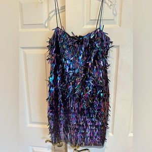 Aidan Mattox Iridescent Cocktail Dress Size 10